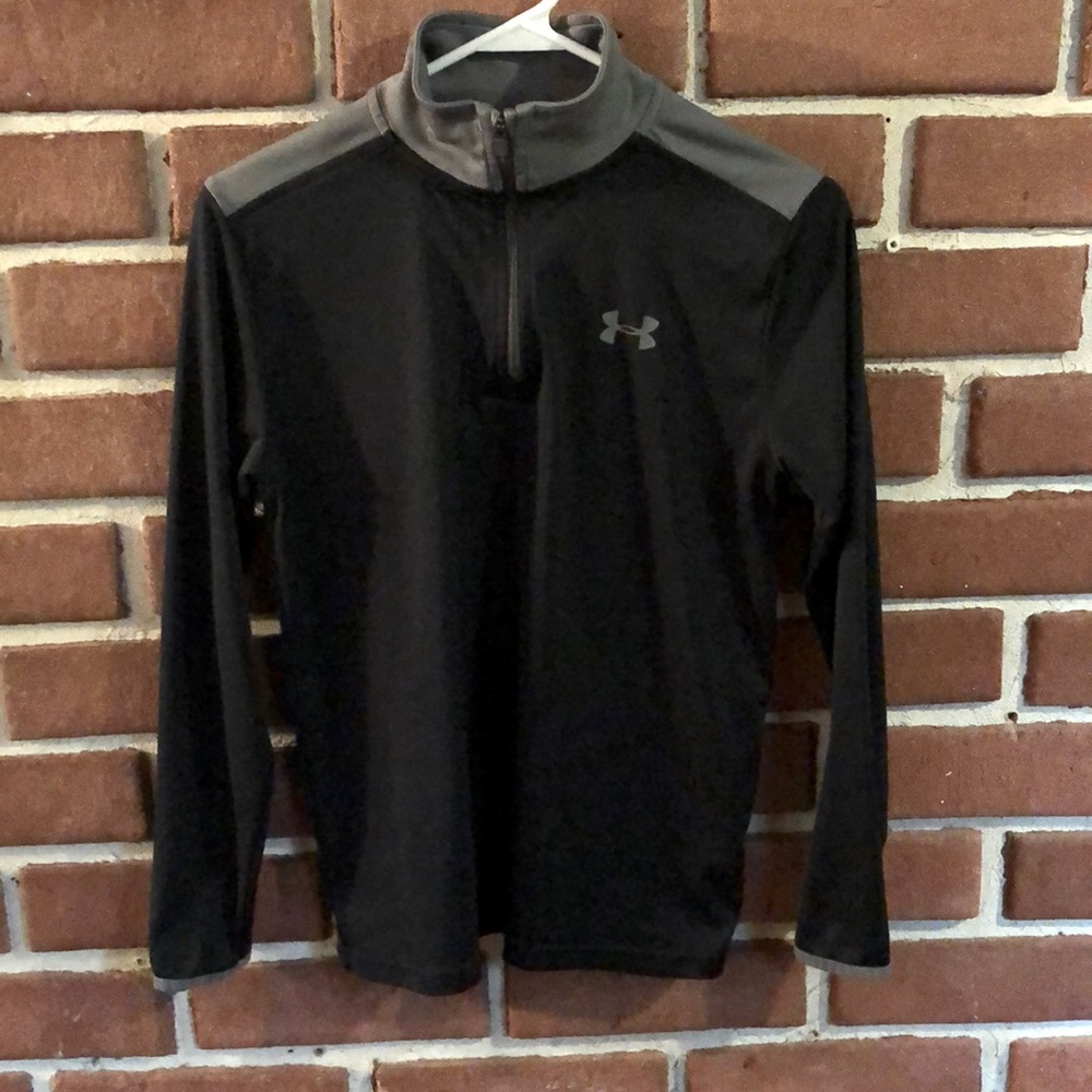 Youth L Under Armour 3/4 zip long sleeve shirt